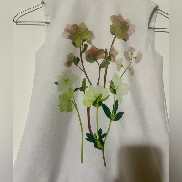 Victoria Beckham Floral White Girls Dress Size XS - Picture 3 of 5